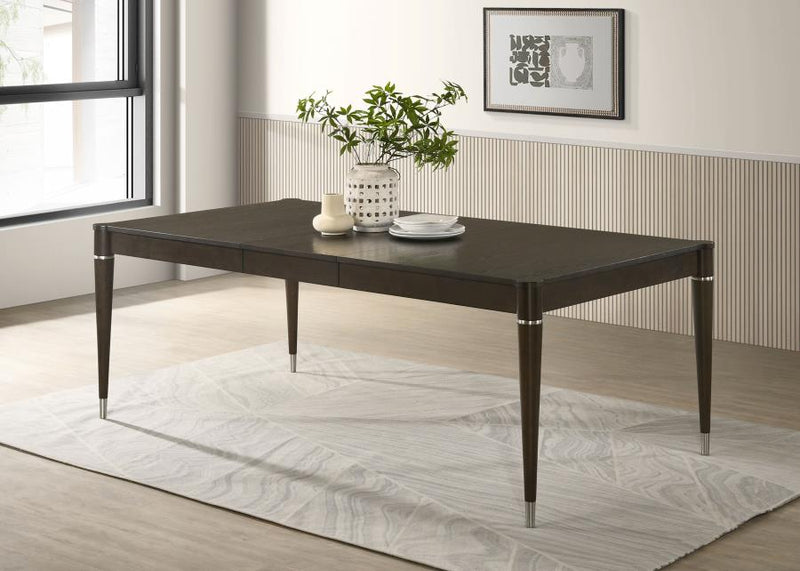Mesa de comedor Reseda extensible de 81 pulgadas, marrón ceniza