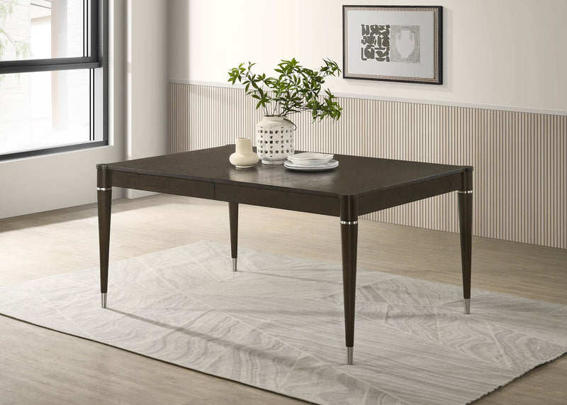 Mesa de comedor Reseda extensible de 81 pulgadas, marrón ceniza
