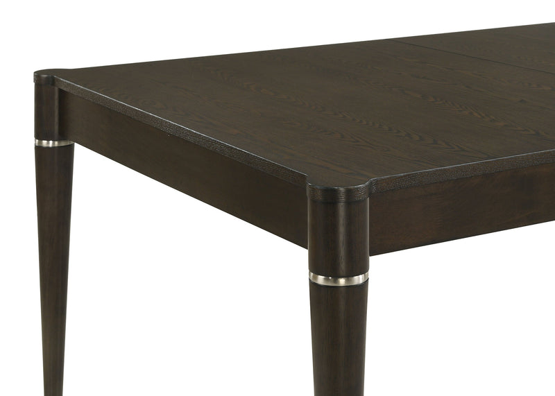 Mesa de comedor Reseda extensible de 81 pulgadas, marrón ceniza