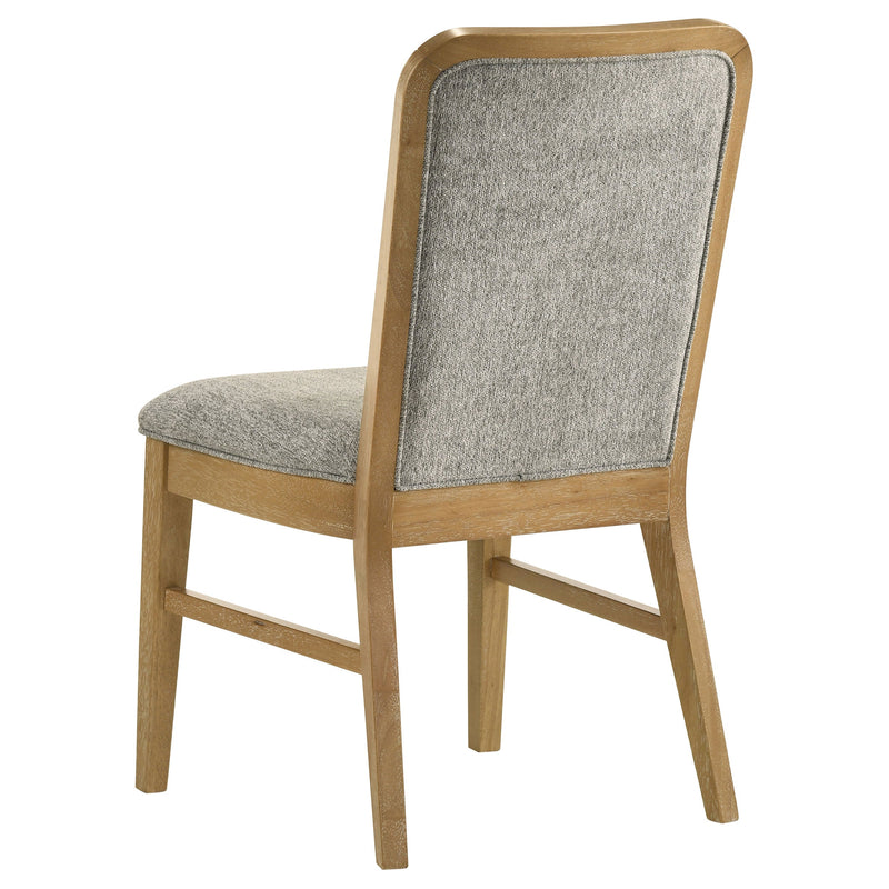 Juego de comedor rectangular Croyden de 7 piezas, madera natural envejecida