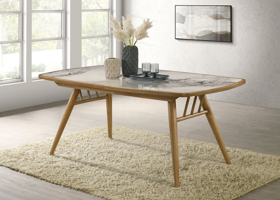 Croyden 73-inch Rectangular Dining Table Weathered Natural
