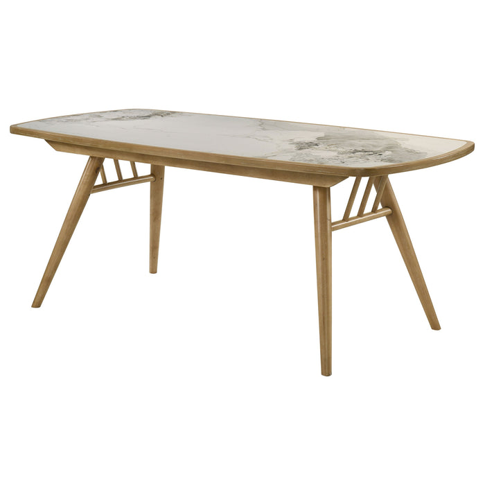 Croyden 73-inch Rectangular Dining Table Weathered Natural