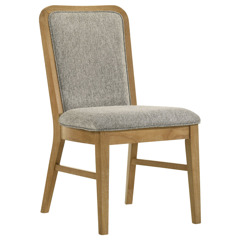 Silla auxiliar de comedor Croyden, color natural envejecido (juego de 2)