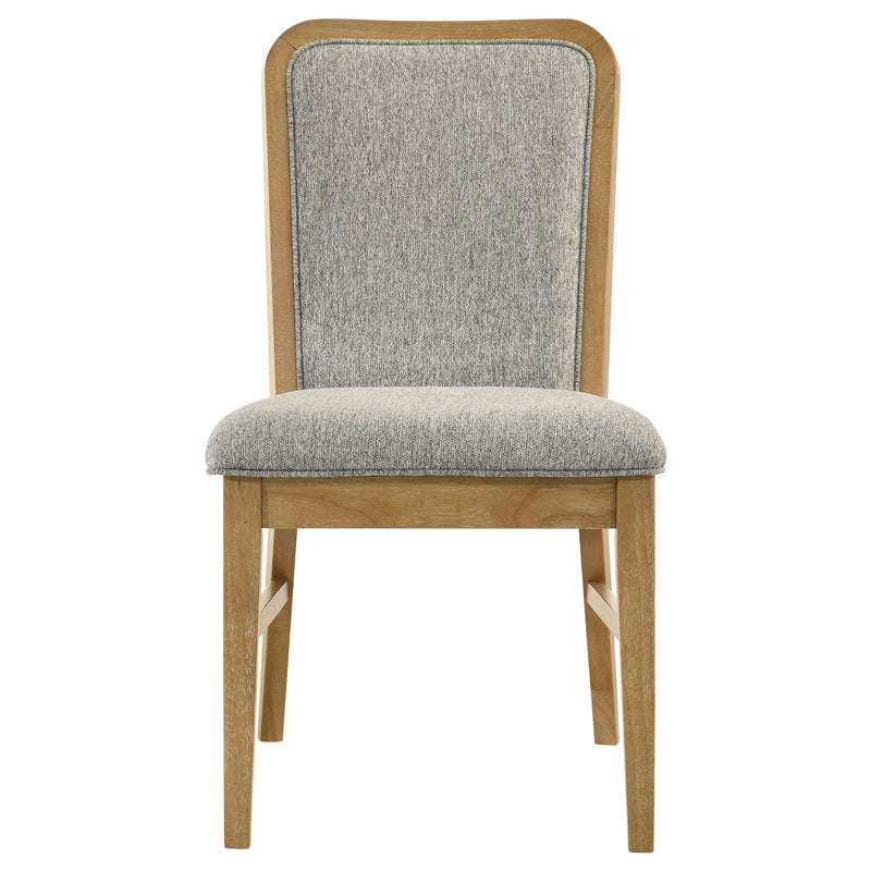 Silla auxiliar de comedor Croyden, color natural envejecido (juego de 2)