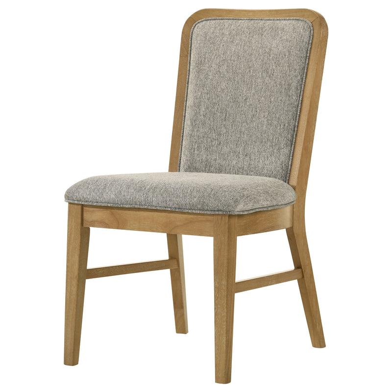 Silla auxiliar de comedor Croyden, color natural envejecido (juego de 2)