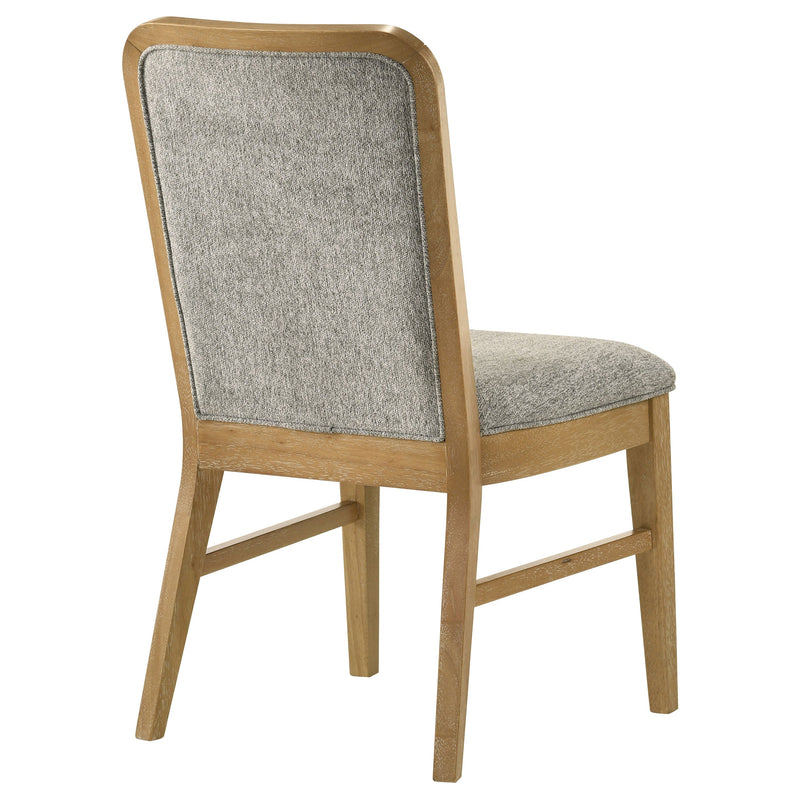 Silla auxiliar de comedor Croyden, color natural envejecido (juego de 2)