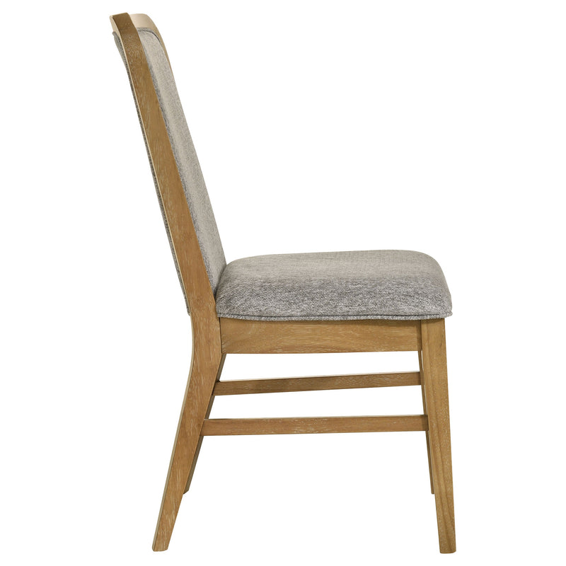 Silla auxiliar de comedor Croyden, color natural envejecido (juego de 2)