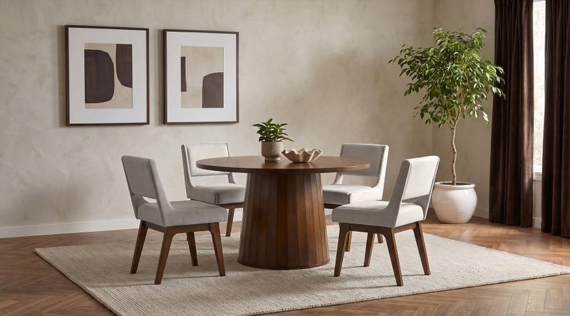 Galindo 5-piece 52-inch Round Dining Set