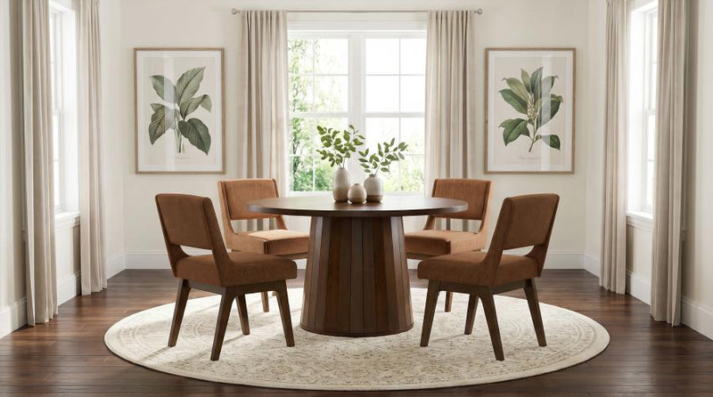 Galindo 5-piece 52-inch Round Dining Set