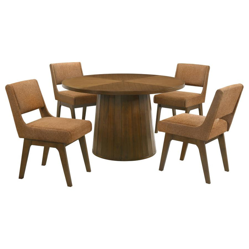 Galindo 5-piece 52-inch Round Dining Set
