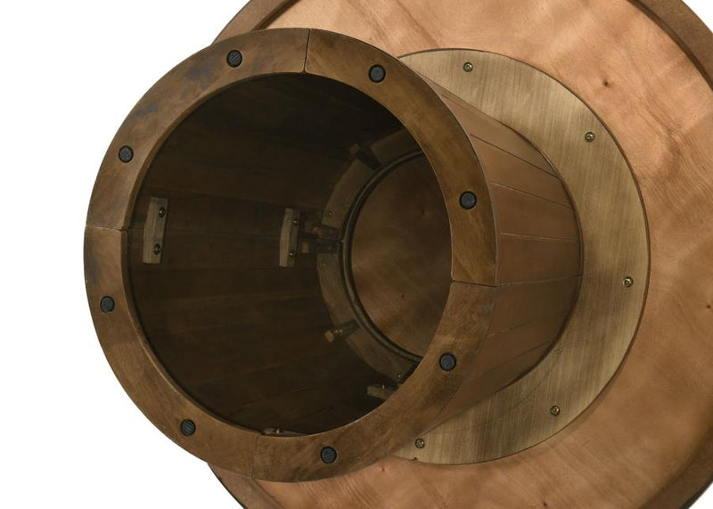 Galindo 52-inch Round Walnut Veneer Dining Table