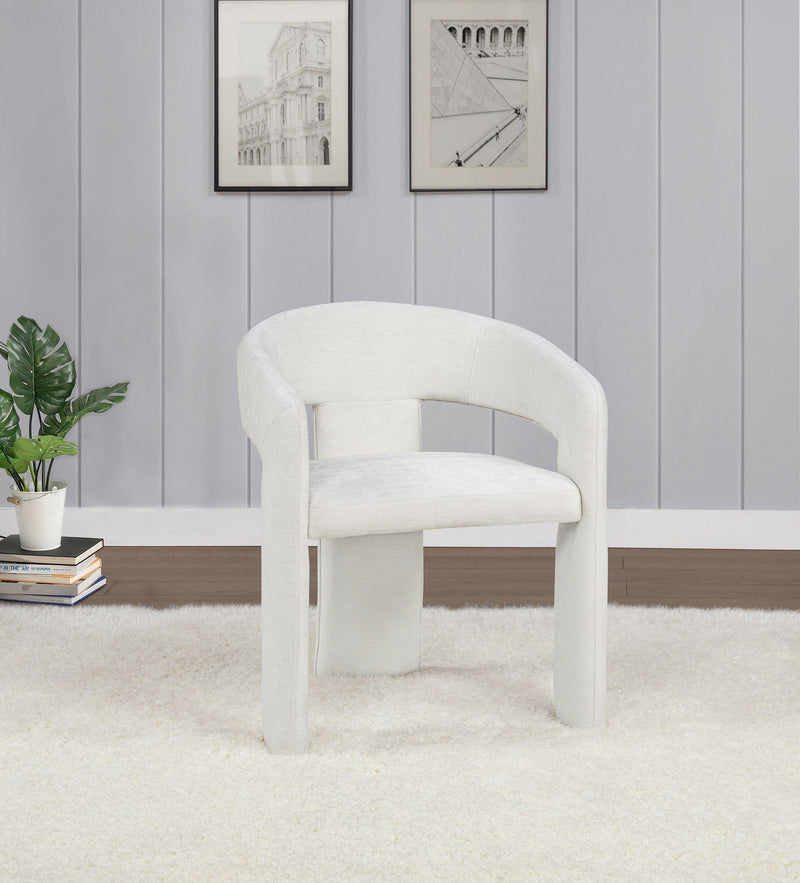 Sillón de comedor tapizado Carlow negro (juego de 2)