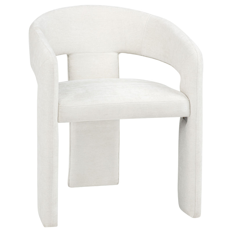 Sillón de comedor tapizado Carlow negro (juego de 2)