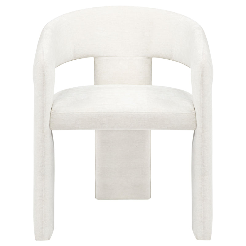 Sillón de comedor tapizado Carlow negro (juego de 2)