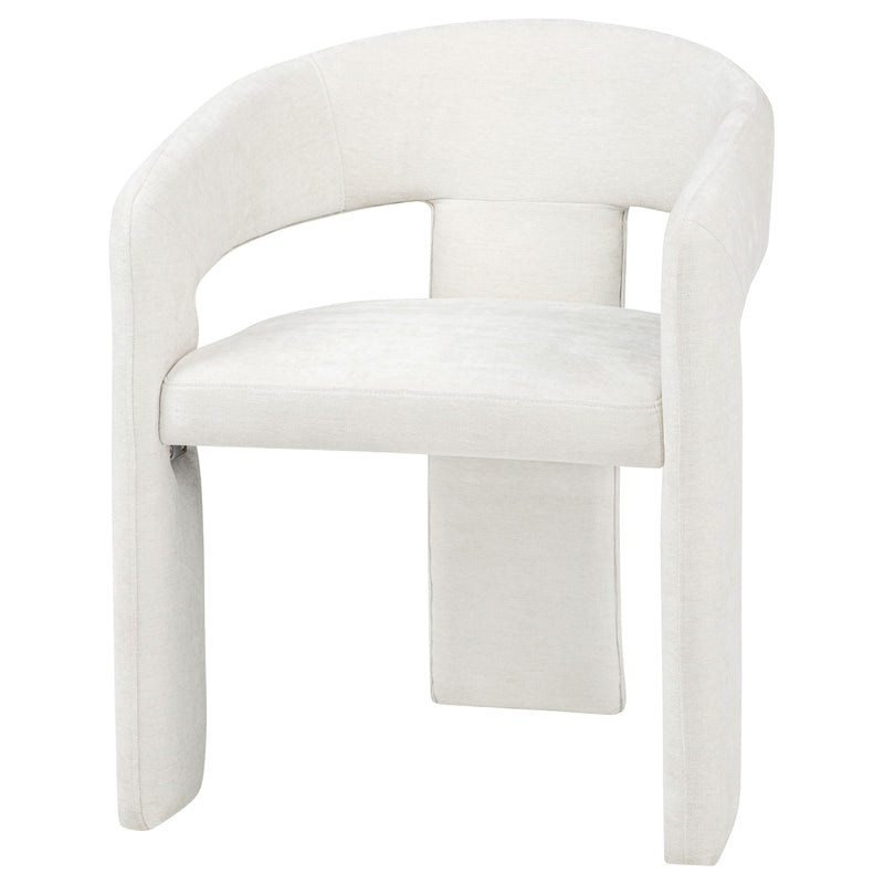 Sillón de comedor tapizado Carlow negro (juego de 2)