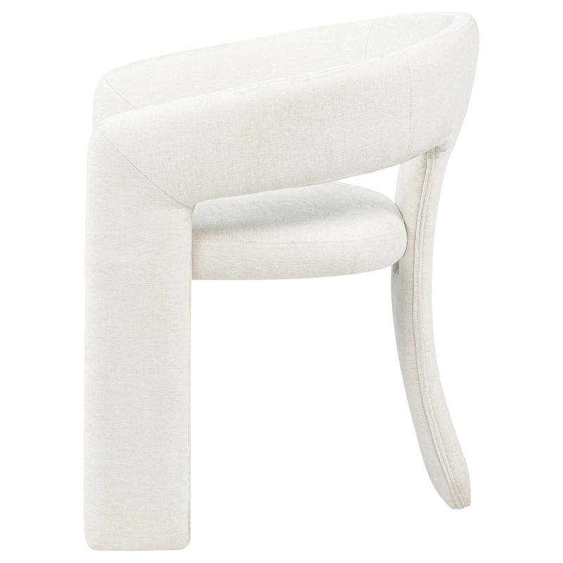 Sillón de comedor tapizado Carlow negro (juego de 2)