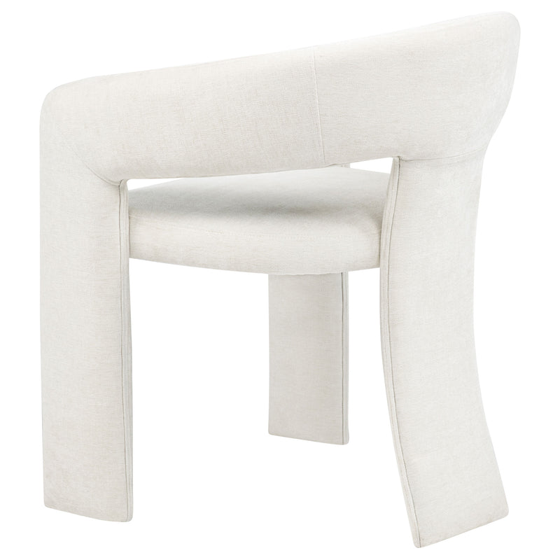 Sillón de comedor tapizado Carlow negro (juego de 2)