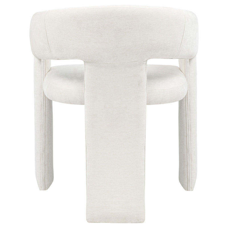 Sillón de comedor tapizado Carlow negro (juego de 2)