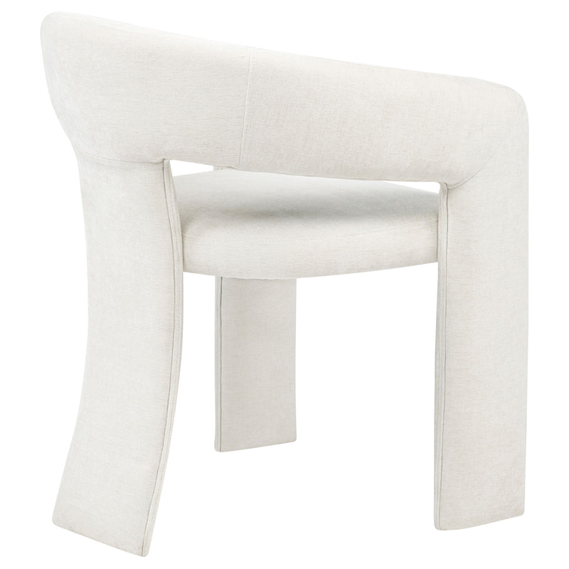 Sillón de comedor tapizado Carlow negro (juego de 2)