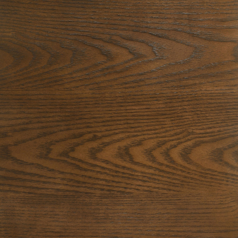Mesa de comedor redonda de madera con pedestal Franklin de 54 pulgadas, color marrón oscuro