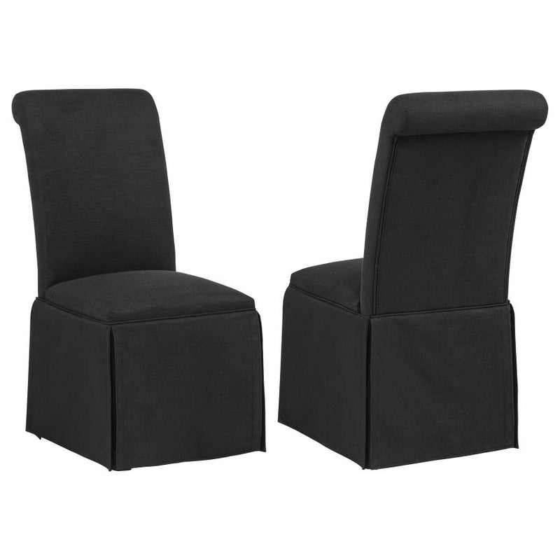 Shawna Upholstered Skirted Side Chair (Set of 2)