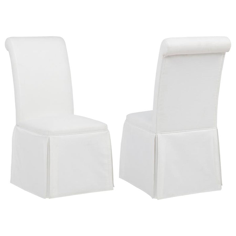Shawna Upholstered Skirted Side Chair (Set of 2)