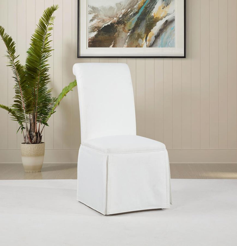 Shawna Upholstered Skirted Side Chair (Set of 2)