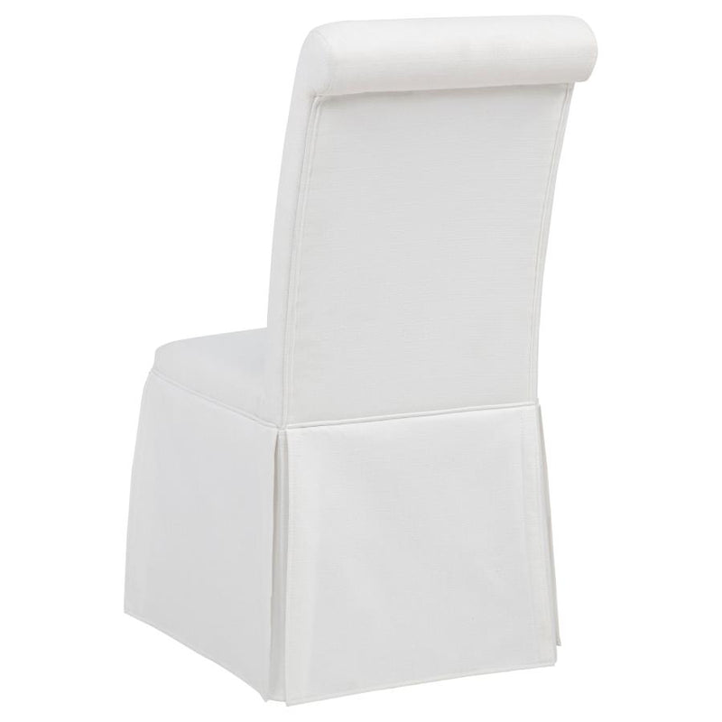 Shawna Upholstered Skirted Side Chair (Set of 2)