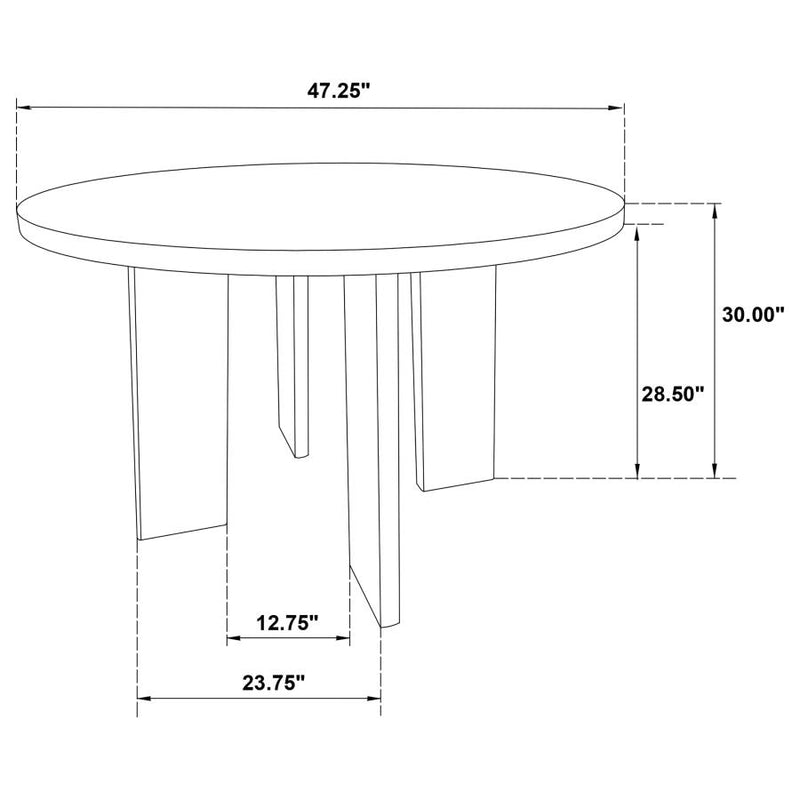 Strouse 47-inch Round Wood Dining Room Table