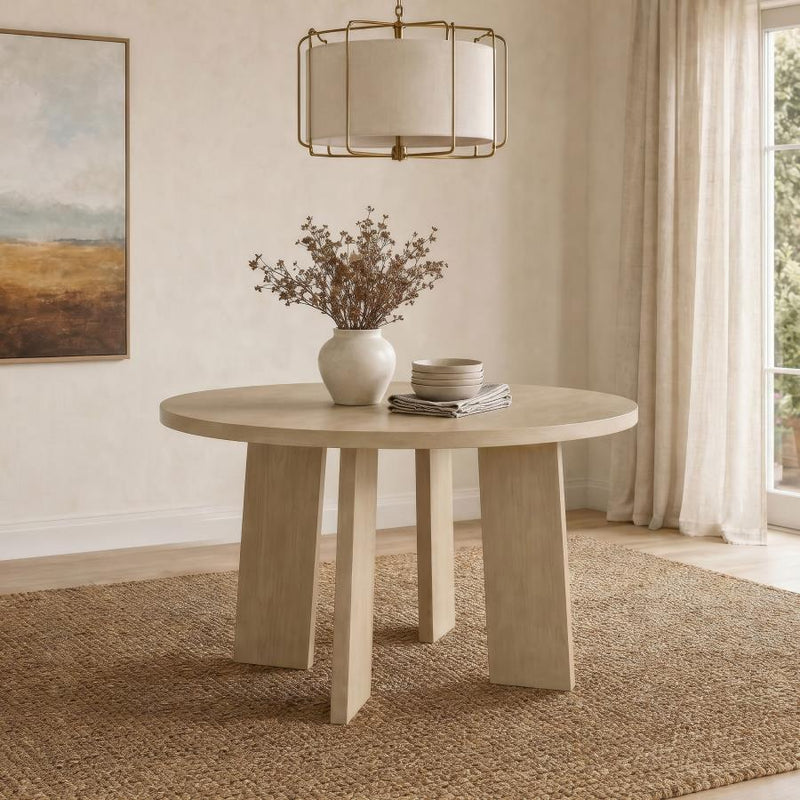 Strouse 47-inch Round Wood Dining Room Table