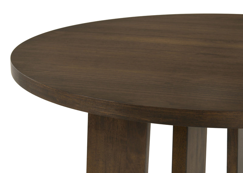 Juego de comedor Strouse de 5 piezas negro y nogal