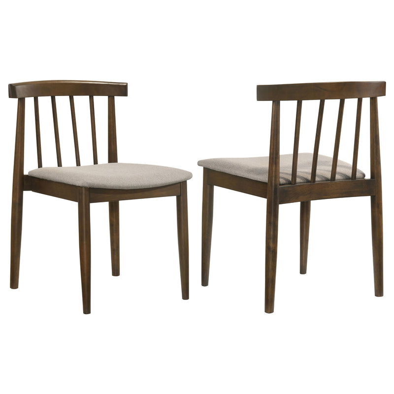 Cullen Dining Side Chair Upholstered Seat Natural Oak (Set of 2)