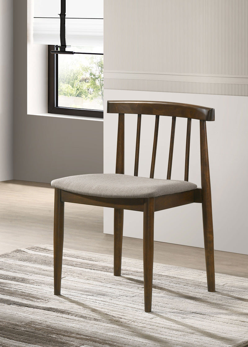 Cullen Dining Side Chair Upholstered Seat Natural Oak (Set of 2)