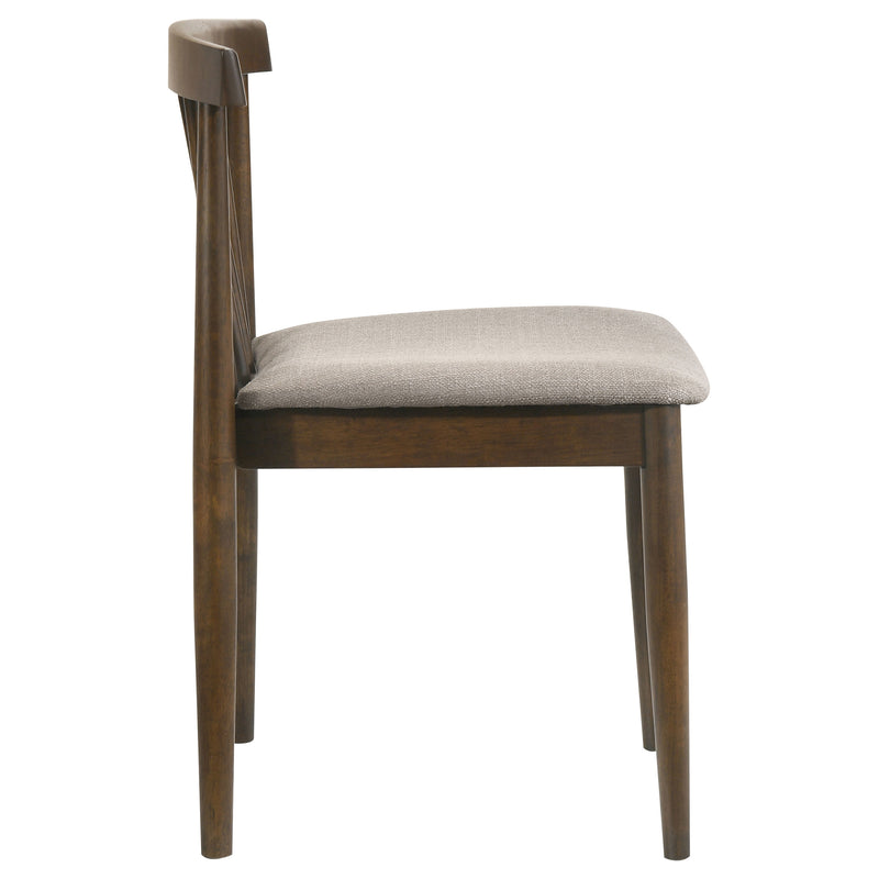 Cullen Dining Side Chair Upholstered Seat Natural Oak (Set of 2)