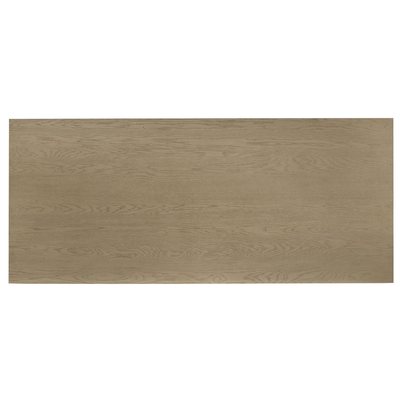 Mesa de comedor rectangular de madera Decker de 82 pulgadas, roble natural