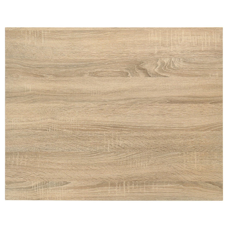 Mesa de comedor rectangular Garza de 5 piezas que ahorra espacio, roble grisáceo