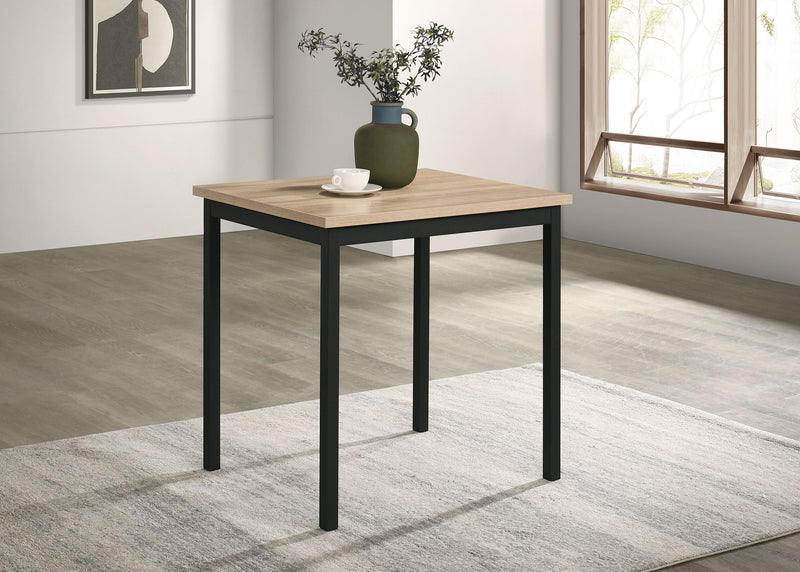 Mesa de comedor rectangular Garza que ahorra espacio, roble Greige