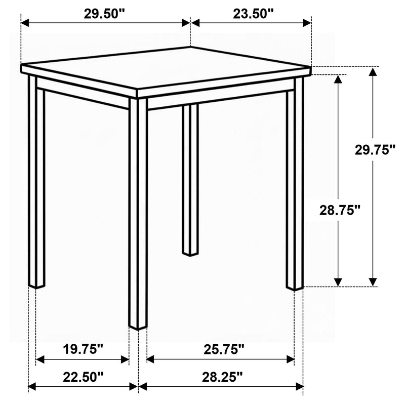 Mesa de comedor rectangular Garza que ahorra espacio, roble Greige