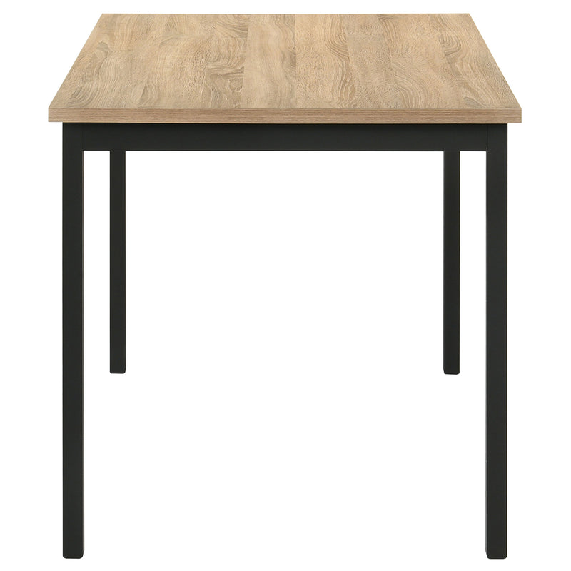 Mesa de comedor rectangular de 5 piezas Garza de roble gris