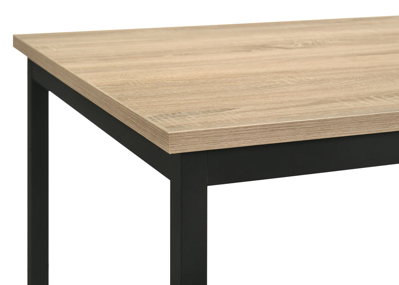 Mesa de comedor rectangular de 5 piezas Garza de roble gris