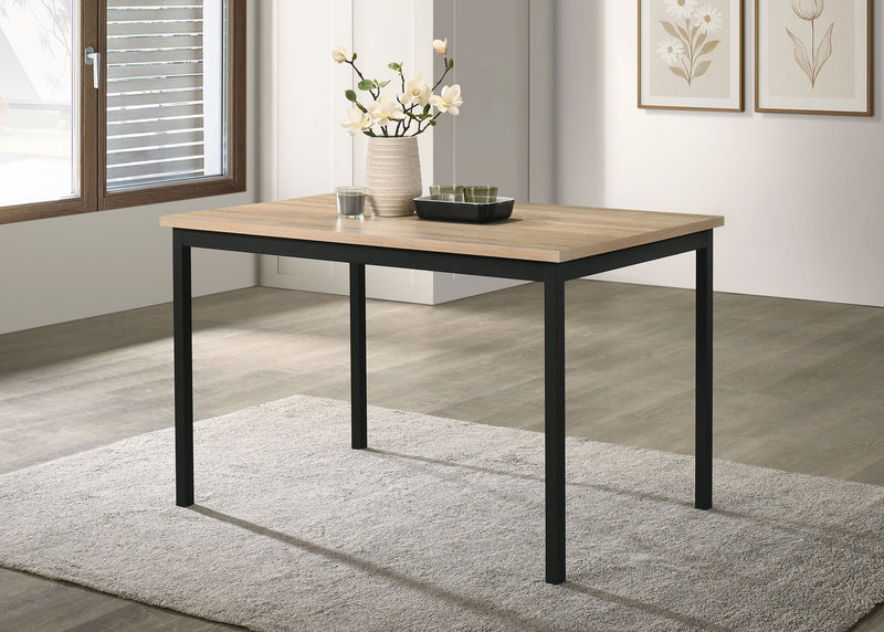 Mesa de comedor rectangular Garza de 48 pulgadas de roble gris