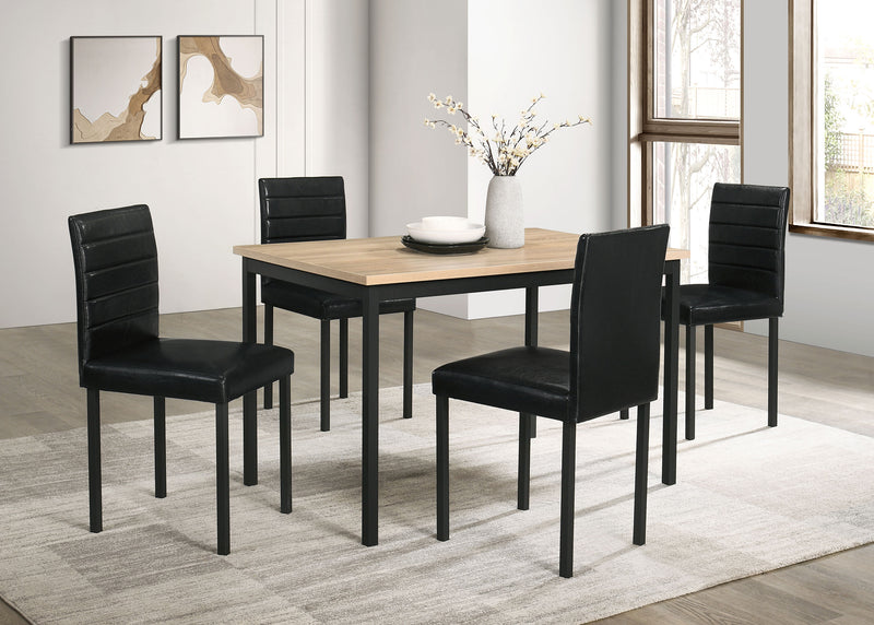 Mesa de comedor rectangular Garza de 48 pulgadas de roble gris
