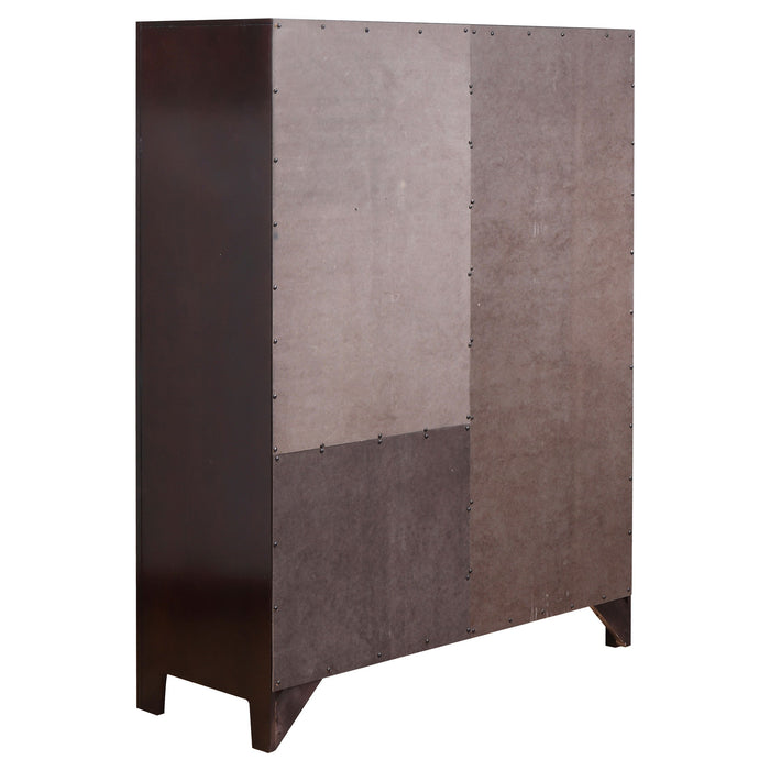 Phoenix 6-drawer Door Chest Deep Cappuccino