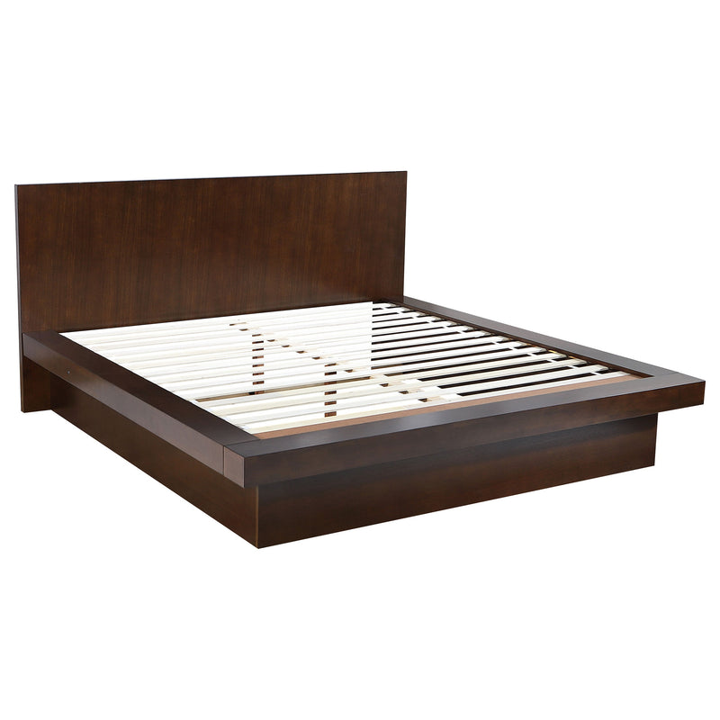 Jessica Wood LED Panel Bed