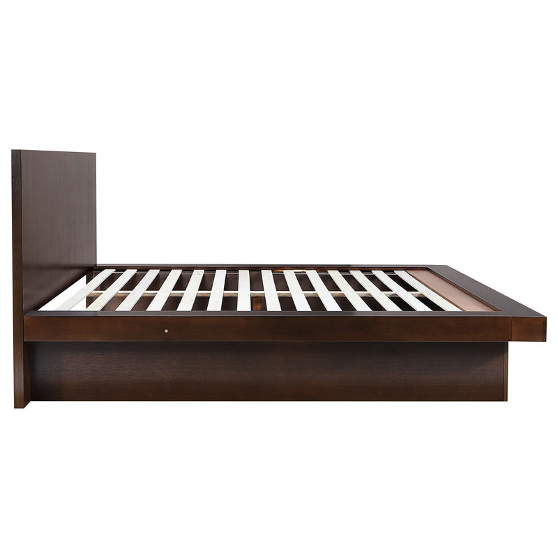 Jessica Wood LED Panel Bed