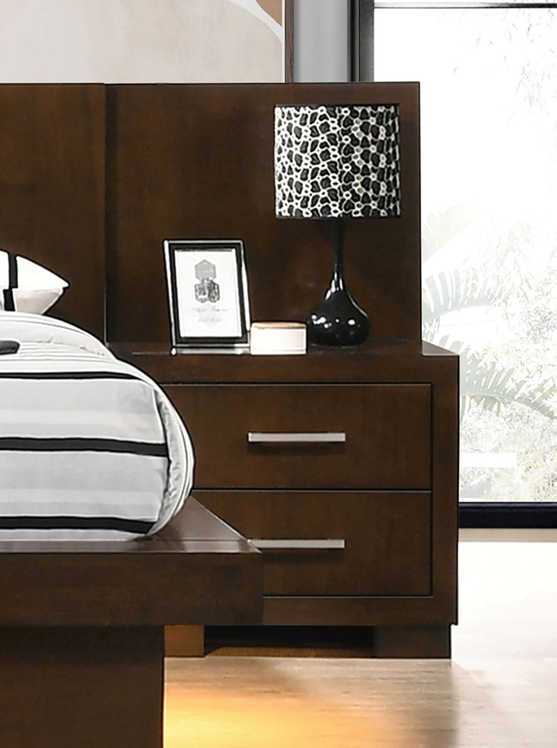 Jessica LED Bedroom Set Cappuccino