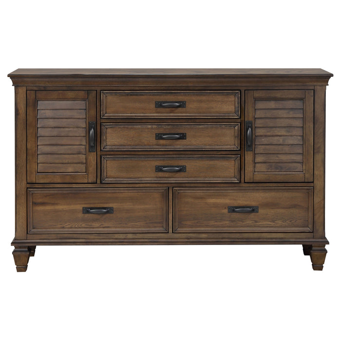 Franco   Bedroom Set Burnished Oak