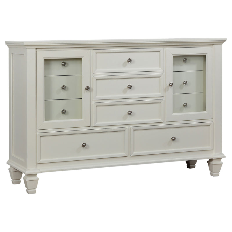 Sandy Beach Bedroom Set Cream White