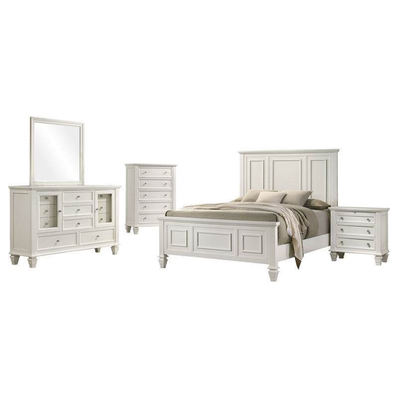 Sandy Beach Bedroom Set Cream White