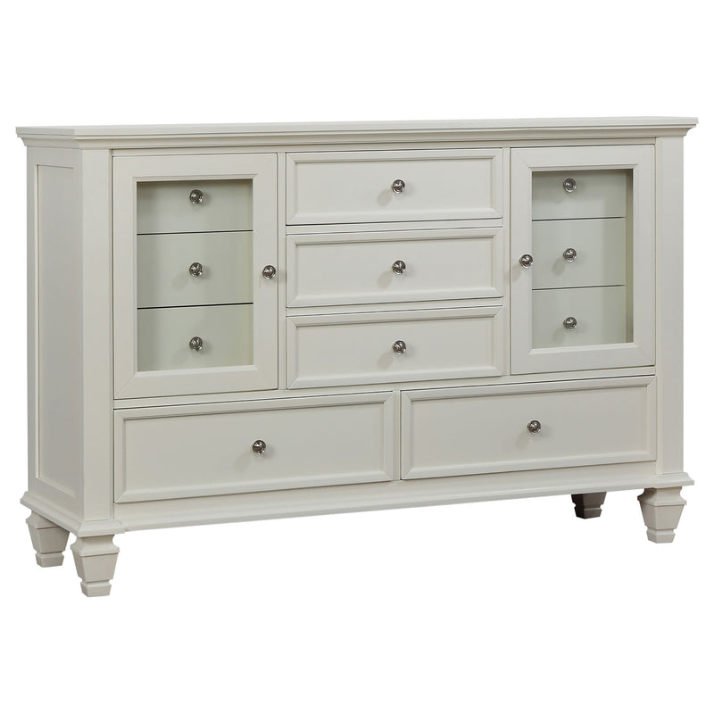 Sandy Beach Bedroom Set Cream White